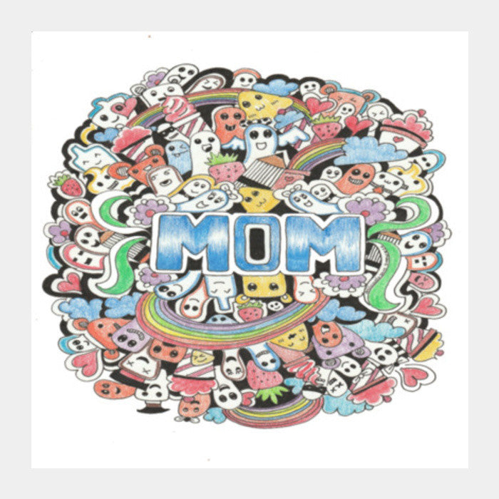 My Mom Is Wow Square Art Prints PosterGully Specials