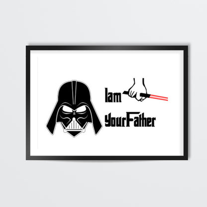 Darth Vader - I am your father. Star Wars Wall Art