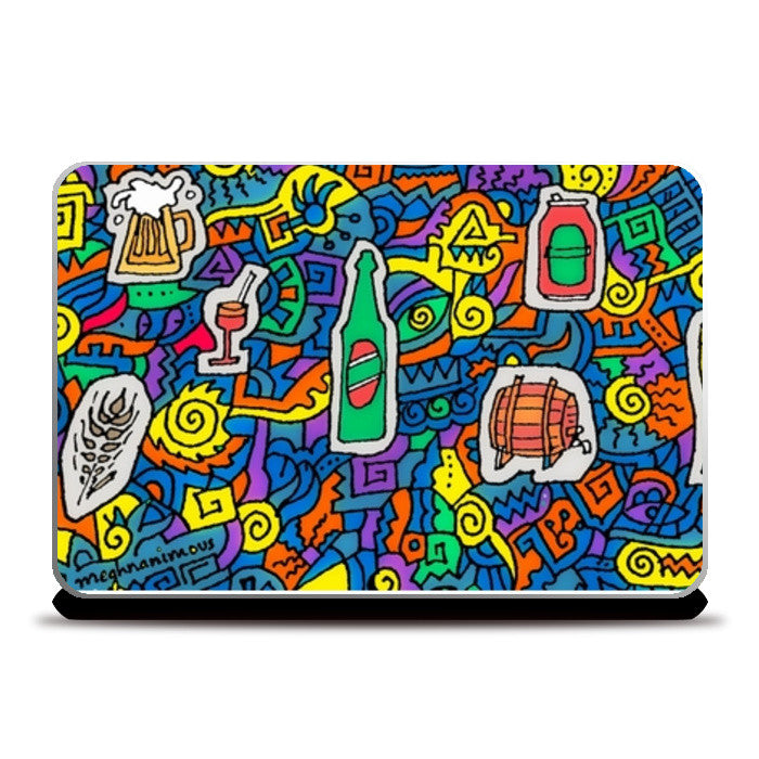 Laptop Skins, BeerOClock Zenscrawl Laptop Skins