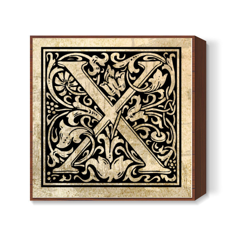 Ornate X Square Art Prints