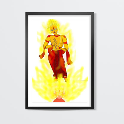 Agni Dev Wall Art | Pratyasha Nithin