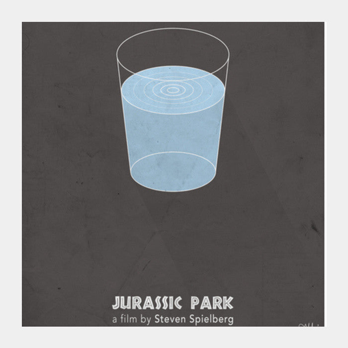 Square Art Prints, Jurassic Park Minimal Square Art Prints