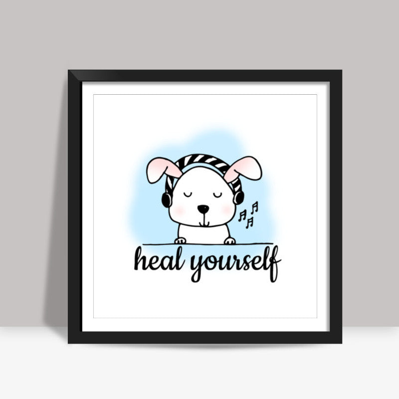 Heal with Music Square Art Prints