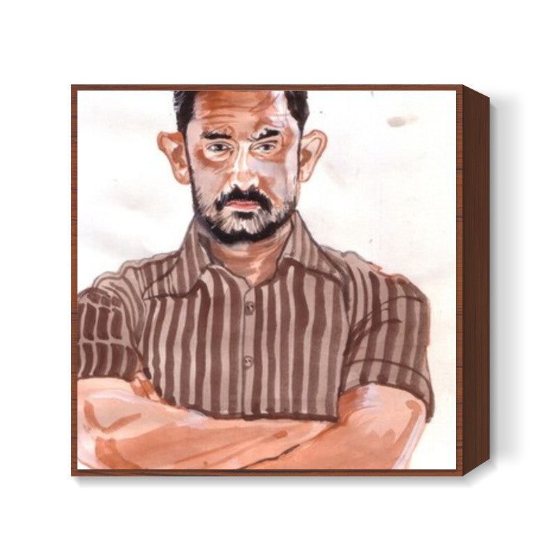 Aamir Khan is dedicated to his craft Square Art Prints