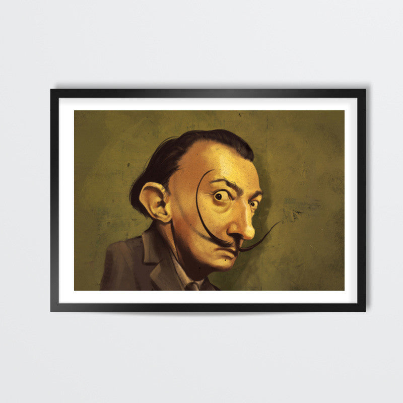 DALI CARICATURE PAINTING Wall Art