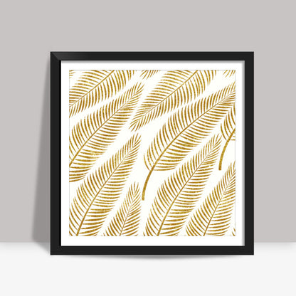 Golden Palm Square Art Prints