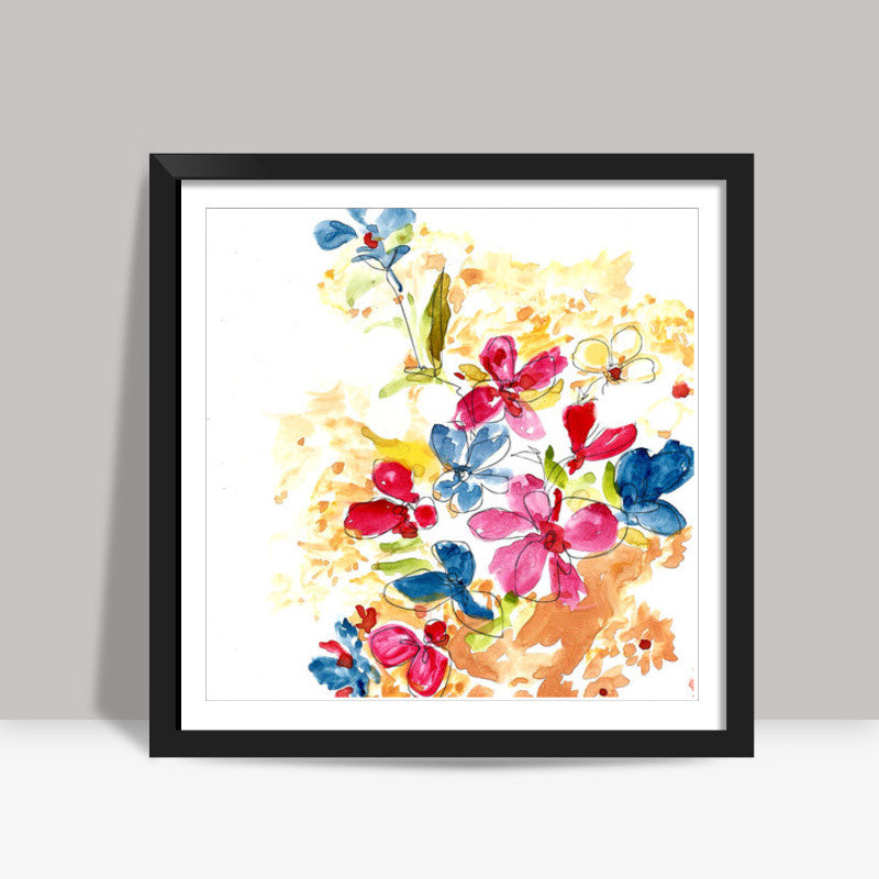 Flower Painting Square Art Prints