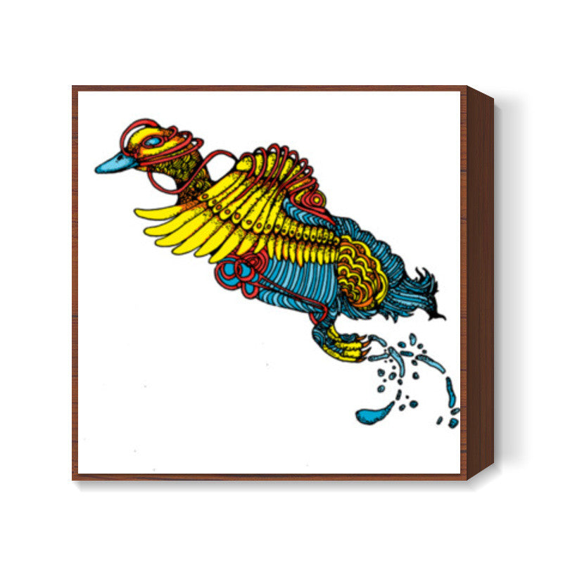 Funky Duck Square Art Prints