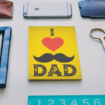 I Love Dad Fathers Day Yellow & Black | #Fathers Day Special Notebook