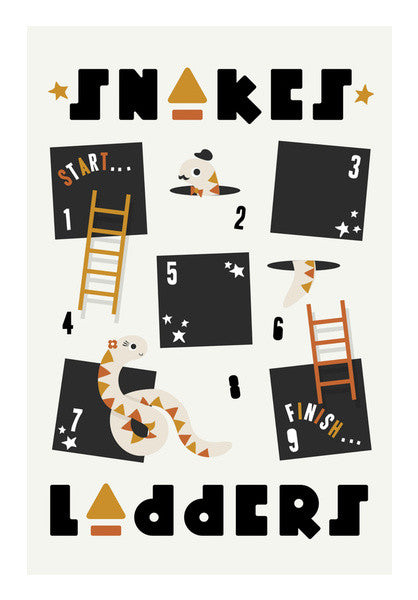 Wall Art, Snakes & Ladders Wall Art