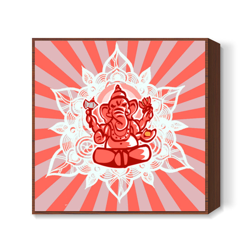 Ganesha  Square Art Prints