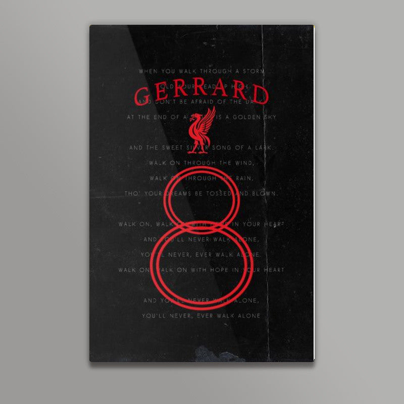 Steven Gerrard 8 , YNWA Liverpool FC