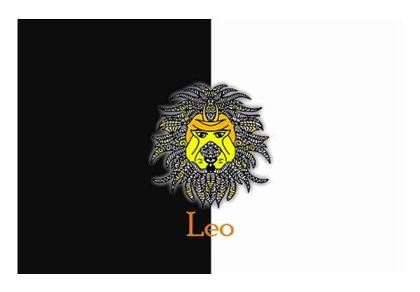 Wall Art, Leo Zodiac Zenscrawl Wall Art