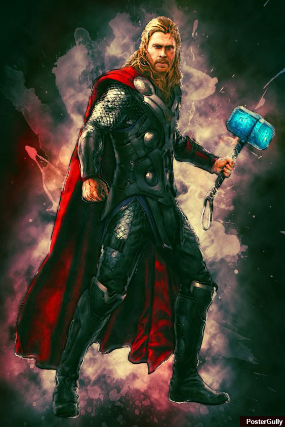 Wall Art, Thor Avengers Black Artwork