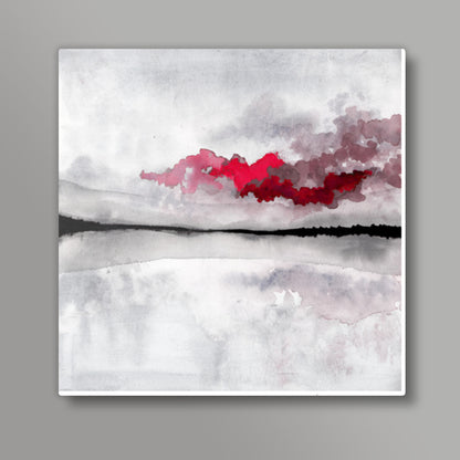 Mysterious cloud Square Art Prints