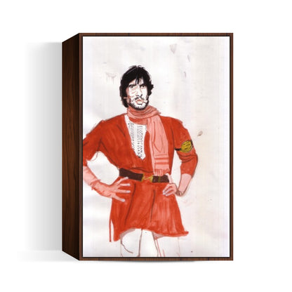 Amitabh Bachchan was convincing as an underdog in Coolie Wall Art