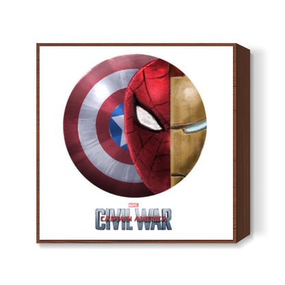 CIVIL WAR CAPTAIN AMERICA Square Art Prints