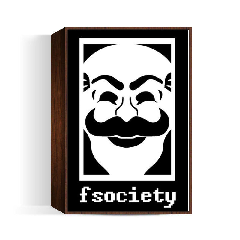 Smoky Design mr robot fsociety wallpaper Poster Price in India