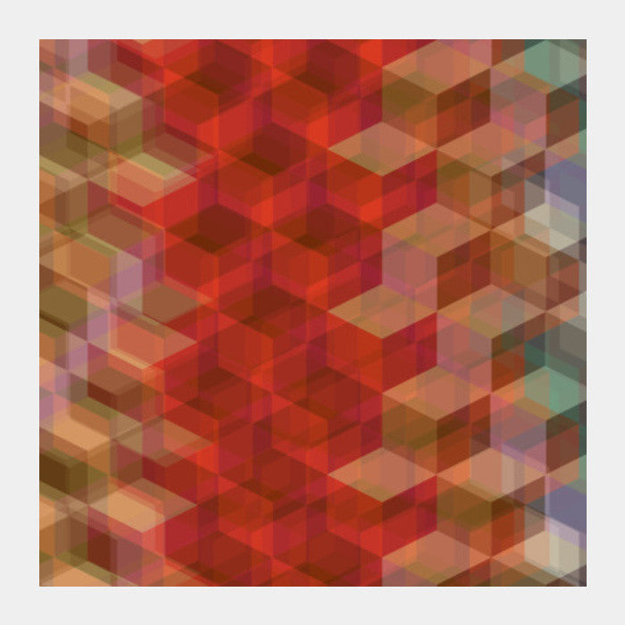 Square Art Prints, Geometric Bokeh Square Art Prints