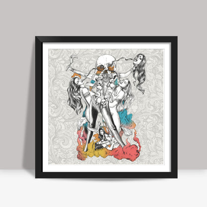 Chinnamasta Square Art Prints