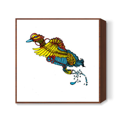 Funky Duck Square Art Prints