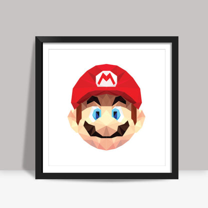 Mario Low Poly Square Art Prints