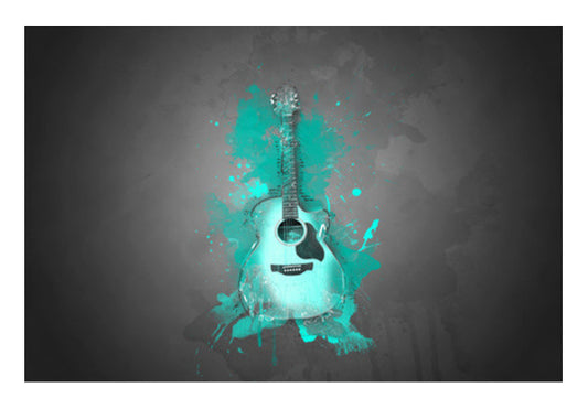 Guitar Splash – Aqua Art PosterGully Specials