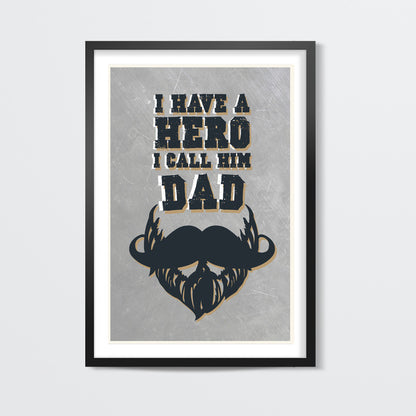 Hero DAD Wall Art