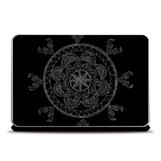 Laptop Skins, Mandalablackskin|Megs, - PosterGully