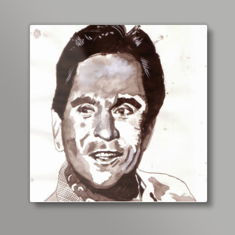 Dilip Kumar is the thespian who remains a stalwart, in his speech and in his silence Square Art Prints