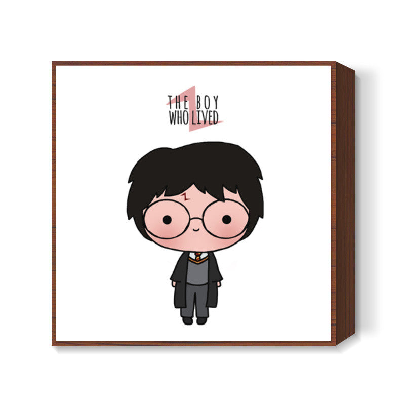 Harry Potter doodle Square Art Prints