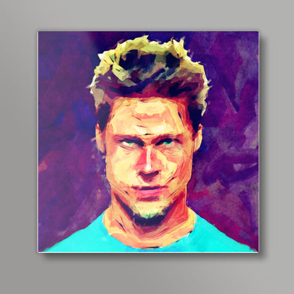 brad pitt fan art Square Art Prints