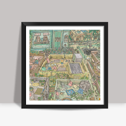 The Roof World Square Art Prints