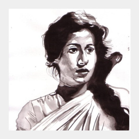 Square Art Prints, Madhubala brought out the beauty of simplicity Square Art Prints