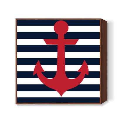 Nautical prints - anchor Square Art Prints