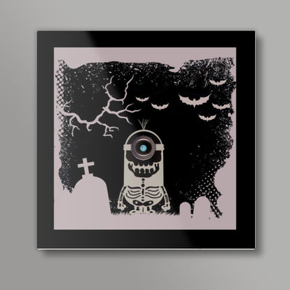 Halloween Minion Square Art Prints