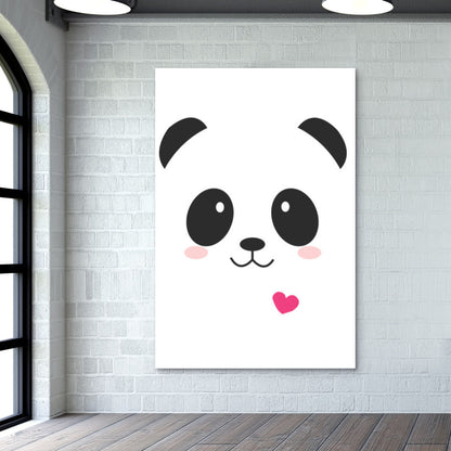 Cute Panda White Artwork