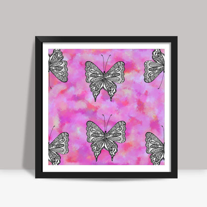 Butterfly Patterns Square Art Prints