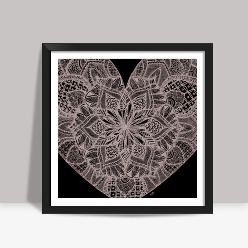 The Burst Of Love Square Art Prints