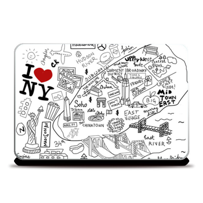 Laptop Skins, I LOVE NY Laptop Skins