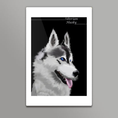 Animal Portrait: Husky Wall Art