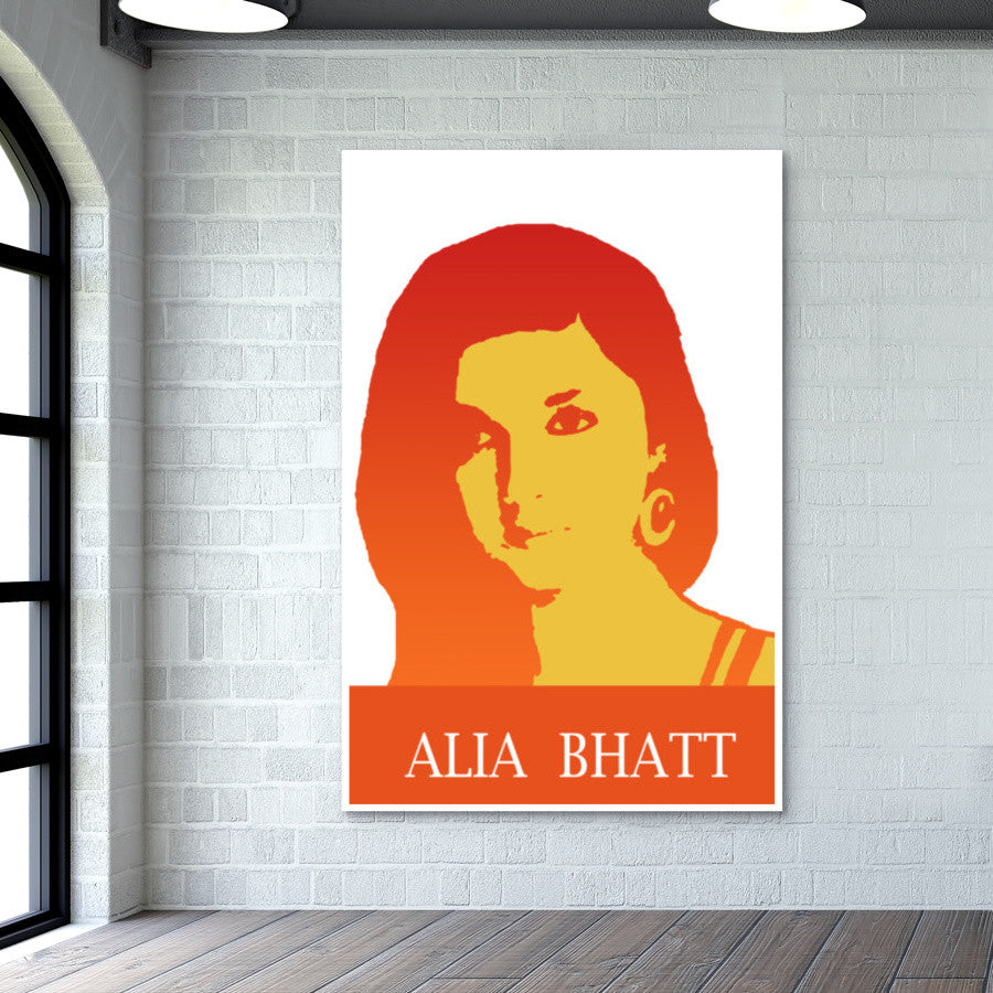 Alia Bhatt Bollywood Actress Pop Art Wall Art