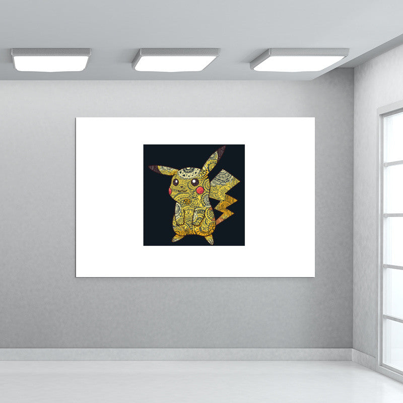 Pikachu Doodle  Wall Art