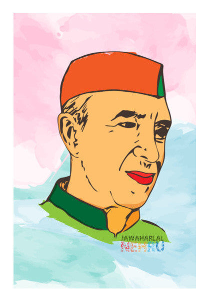 Jawaharlal Nehru Art PosterGully Specials