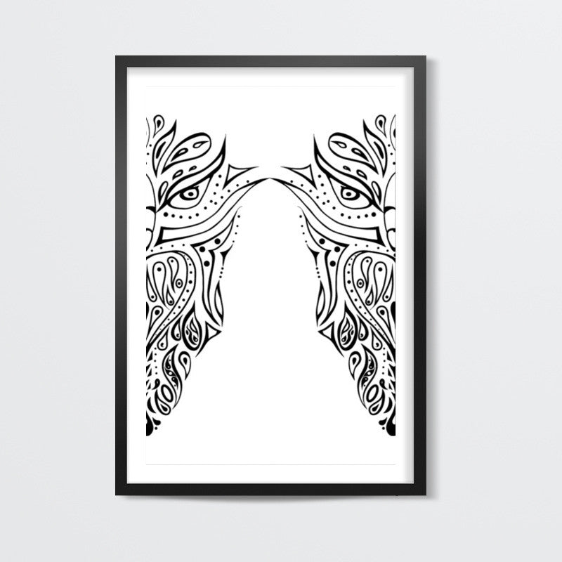 owl illustration hand drawn art Wall Art