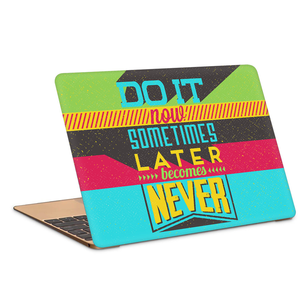 Do It Now Typography Pop Art Laptop Skin