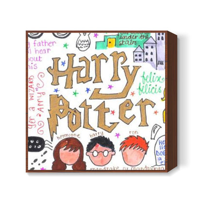 Harry Potter Doodle Square Art Prints