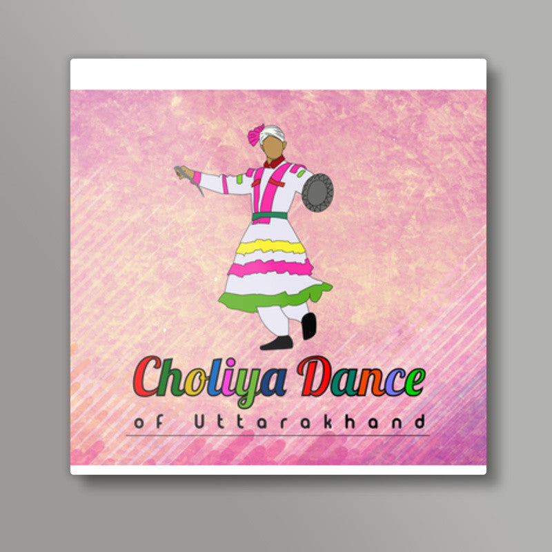 Choliya Dance of Uttarakahnd Art Square Art Prints