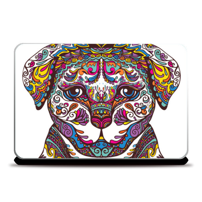 doggie bloom Laptop Skins