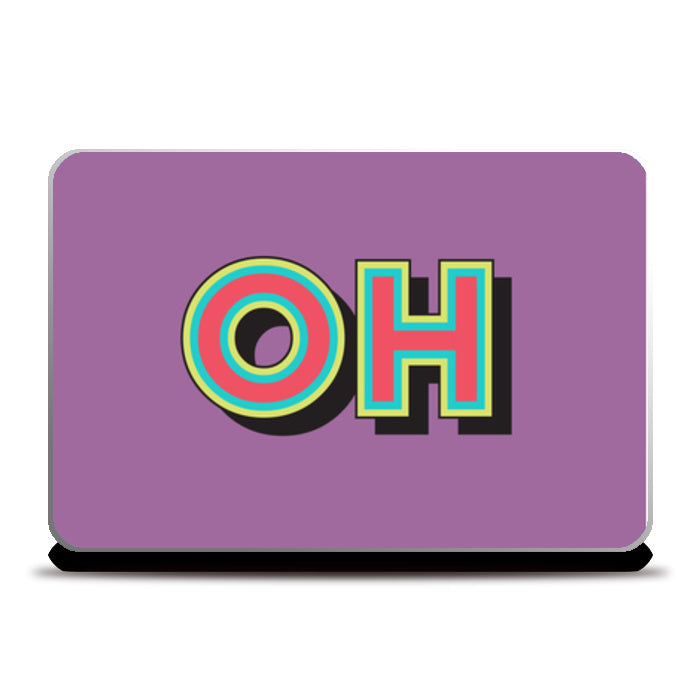 Colorful Pop Art Typography Laptop Skins